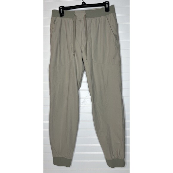 Lululemon Jogger Mens Medium Beige Athletic ABC Warpstreme Jogger Zip Pocket - Picture 1 of 14